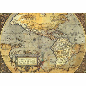 義大利 IFI 海報 古代美洲地圖