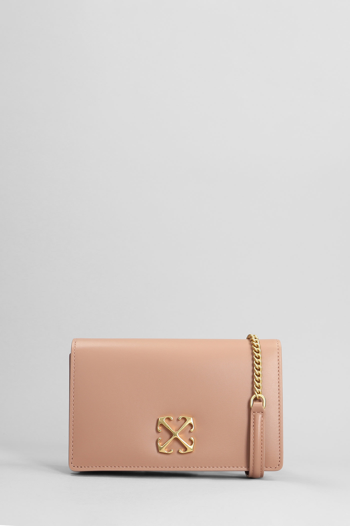 Off-White Wallet In Rose-pink Leather