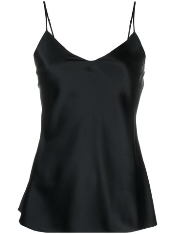 Polo Ralph Lauren - mulberry silk camisole top - women - Mulberry Silk - 2 - Black
