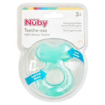 Nuby 小魚軟質固齒器  固齒器  水綠色  1個