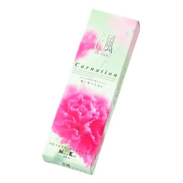 【日本香堂Nippon Kodo】日本製線香–花風 康乃馨(小) 約54g 臥香 薰香 線香 沈香 檀香 香氛 芳香 擴香