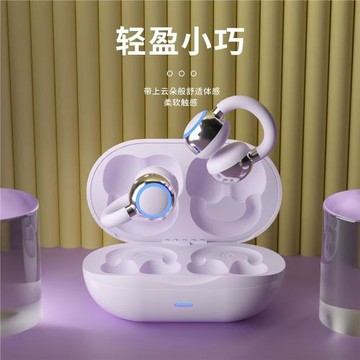 德斯 外貿新款F11 骨傳導夾耳式5.3智能藍牙耳機指紋觸控無痛佩戴