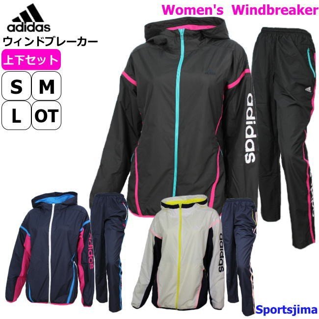 ウインドブレーカー 上下セット レディース アディダス Adidas Team リニア ウインド ジャケット パンツ トレーニングウェア 女性 ランニング フィットネス ジム ウインドブレイカー スポーツウェア Eua66 Eua67 アディダス ジャージ ウィンドブレーカー 上下セット