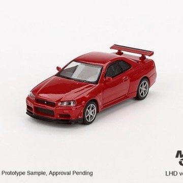 【東海模型】MINIGT 1/64 日產 Nissan Skyline GT-R (R34) V-Spec 機動紅 右駕 MGT00796-R