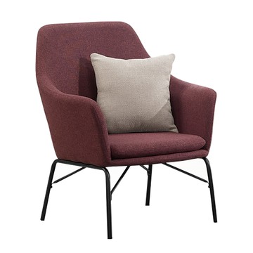 【Hampton 漢汀堡】萊克茜布面單人休閒椅