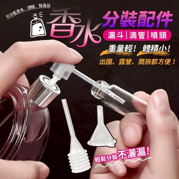 【接受急單‼️隔日到貨🇹🇼】香水分裝工具組 香水分裝瓶 滴管 漏斗 噴頭 分裝器 分裝香水瓶 旅行分裝瓶 香水填充瓶