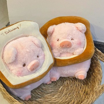 破盤下殺🌹Lulu豬周邊 LuLu The Piggy 罐頭豬 軟萌絨毛公仔 療癒系禮物可愛公仔吐司小豬毛絨玩具超軟貪