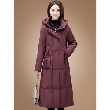 歐貨爆款九江時尚媽媽裝羽絨服女士2026冬季新款洋氣加厚長款外套