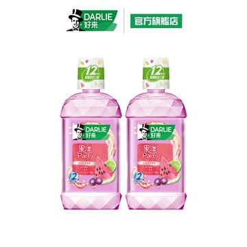 【好來】果漾Party漱口水 500ml(口腔清潔/鮮果清香/有助除菌)