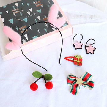 七夕情人節創意小禮物平安夜送女友生神同學頭扣發繩精致禮品粉色