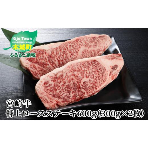 ふるさと納税 宮崎県 木城町 ＜宮崎牛 特上ロースステーキ A4等級以上 600g(300g×2枚) ＞ K16_0009_1