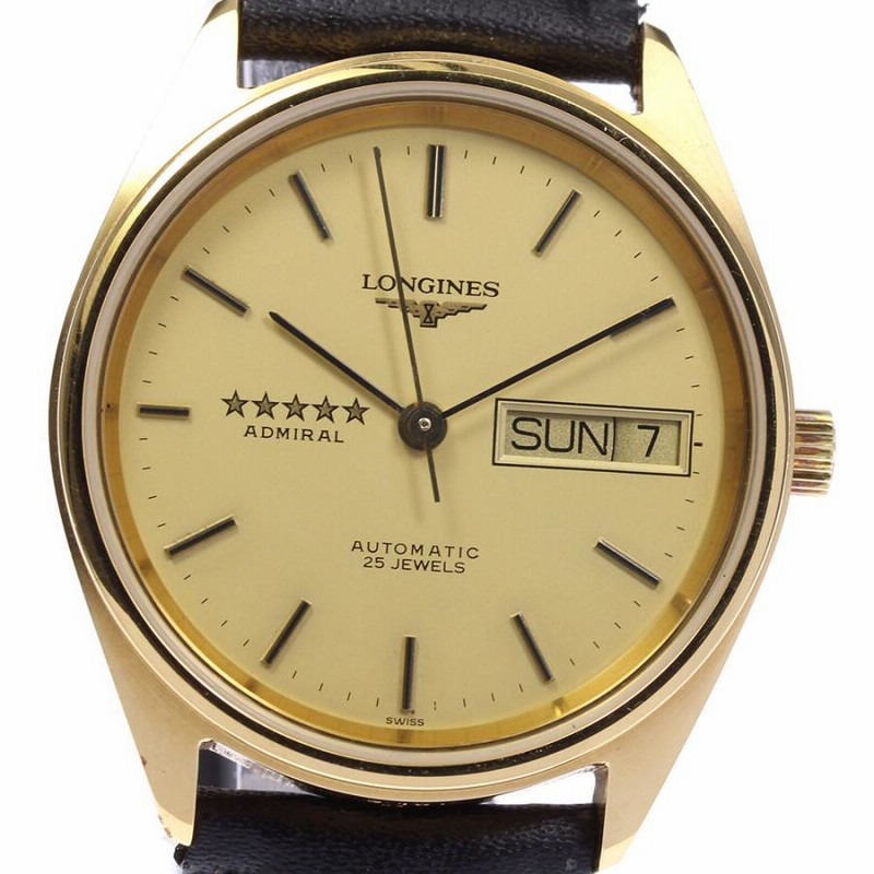 ☆良品【LONGINES】ロンジン アドミラル 5スター デイデイト L7.634.2 ...