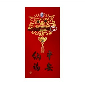 春華工坊/手寫手繪年畫/V07/平安納福