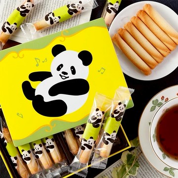 ⚑ 快速出貨 【YOKU MOKU】熊貓迷你雪茄蛋捲禮盒16入