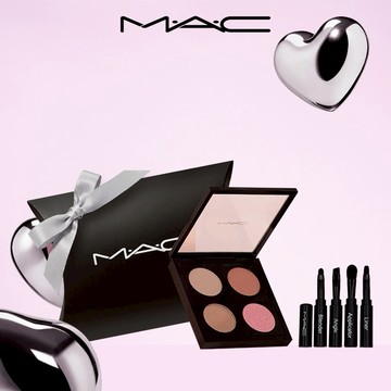 【MAC】韓國熱銷四色眼影盤組[浪漫玫瑰粉​]| 眼影 眼妝 眼影盤 生日禮物 金牛座送禮
