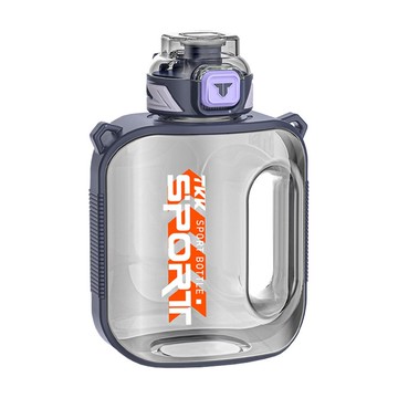 【TKK】美國進口Tritan邁越系列 手提+背帶運動水壺1000ML-耀石紫