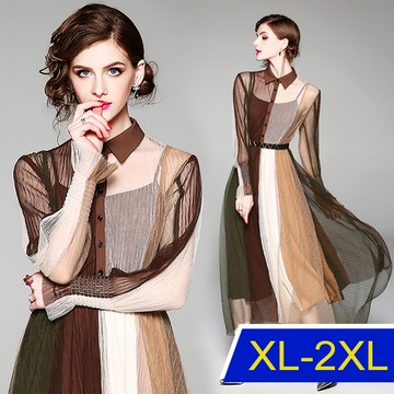 【韓國K.W.-歐美】KBM4242獨家訂製曖昧之美洋裝(高級訂製款/明星款 /婚禮/設計師/韓國進口)