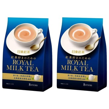 日東紅茶 皇家奶茶 使用北海道全脂奶粉  14g  8包  2袋