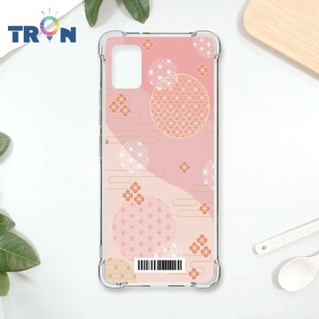 TRON 三星 A51 日系和風圓點散花系列 四角防摔載具殼 軟殼 手機殼