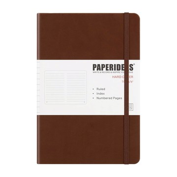 PAPERIDEAS 點陣筆記本 188頁 100g無酸紙  棕色  1本