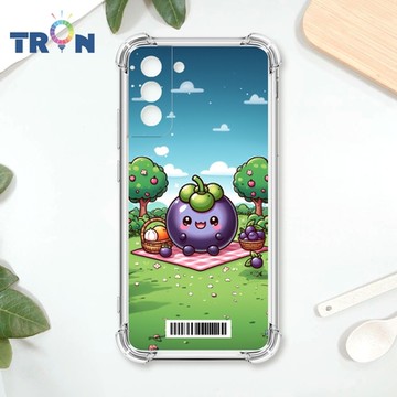 TRON 三星 S21 FE 5G 野餐的山竹系列 四角防摔載具殼 軟殼 手機殼