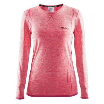 【速捷戶外】瑞典Craft1903714 全天候長袖內著衣(女)-桃紅， 滑雪 跑步 路跑 野跑 馬拉松 夜跑