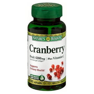 Natures Bounty Cranberry Equivalent with Vitamin C Softgels 120 Softgels by Natures Bounty