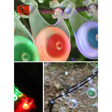 戶外硅膠燈閃燈野營裝飾燈LED帳篷繩掛燈背包自行車安全警示尾燈