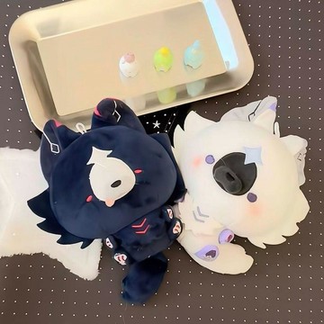 🌞包包優選寶藏品🌟🌟【首發】原創洛克王國惡魔狼屬性棉花娃娃毛絨周邊公仔玩偶🌞