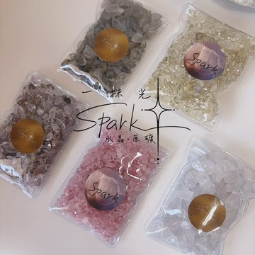 一抹光【淨化專區】能量水晶碎石100克 /粉晶 白水晶 黃水晶 超七