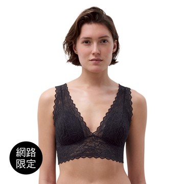 網路獨賣【Chantelle Easy Feel】蕾絲短襯內衣>S-M>黑色(94270_011)【Floral Touch】