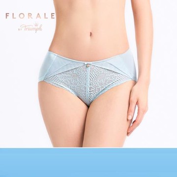 黛安芬Florale性感蕾絲薄款中腰平角褲內褲女87-2412
