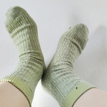 23年新款漢麻襪子中筒提花編織大麻高筒男襪女襪舒適按摩透氣干