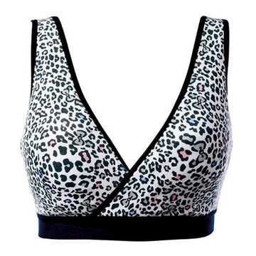 mammy village 六甲村 時尚風運動哺乳兩用內衣-黑豹紋【悅兒園婦幼生活館】