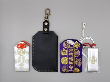 御守套 OR 證件套 姬路皮革 手縫製 黑色 刀劍