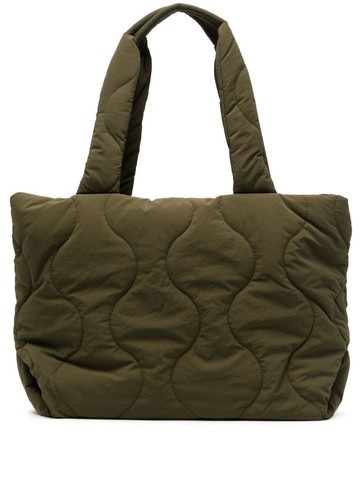 Jakke - Tate quilted tote bag - women - Viscose/Recycled Nylon/Recycled Polyester/Recycled Polyester - One Size - Green