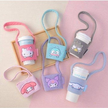 Sanrio 三麗鷗 造型飲料杯套 (探頭款) Kitty 大耳狗 酷洛米 酷企鵝 人魚漢頓 醜魚