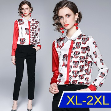 【韓國K.W.-歐美】KM2848高端訂製純情柔緞上衣(T恤/ 襯衫 /高爾夫球衫/設計師/韓國進口)