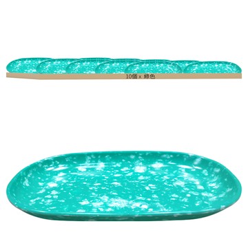 Retro 韓式小吃店餐盤  餐盤  綠色  10個