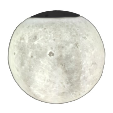 LED可掛式月亮燈 月球表面造型 無段式調光 三段色溫 TYPE-C充電孔 金屬掛勾  1個