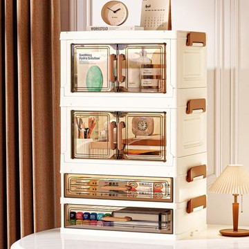 抽屜式儲物盒子收納盒桌面收納架雜物收納柜書桌整理化妝品置物架