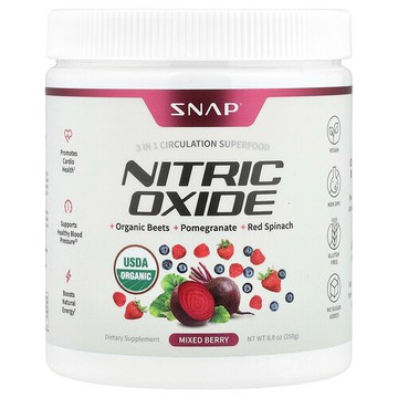 Snap Supplements, 一氧化氮，混合漿果味，8.8 盎司（250 克）