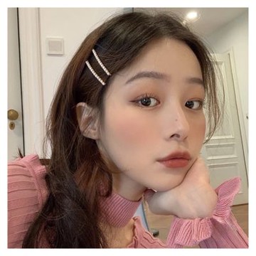 【HERA 赫拉】網紅豔麗一字珍珠瀏海夾 HPC14