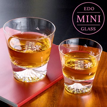 【任2件95折】現貨 田島硝子 富士山杯 櫻花款x迷你櫻花款 威士忌杯2入組 酒杯 玻璃杯 MINI迷你版 隨飲料變色 日本原裝 最佳禮物 伴手禮推薦 TG16-015-RS+TG20-015-MRS 熱賣中!