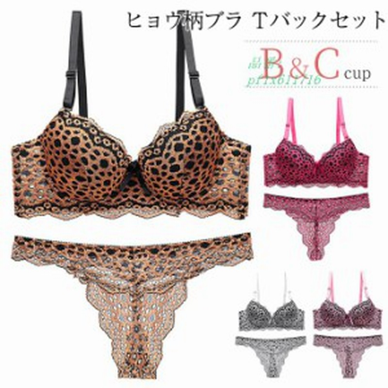 ブラジャー ショーツ セット 3 4カップ ブラセット レディース ｔバック レディース セット ブラ ランジェ下着 ブラ ヒョウ柄 上下セット 通販 Lineポイント最大1 0 Get Lineショッピング
