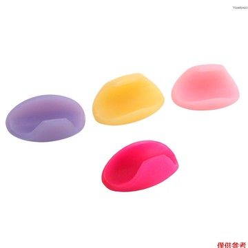 Winn 4 件長笛拇指托墊矽膠手指套長笛管樂器配件(顏色隨機)