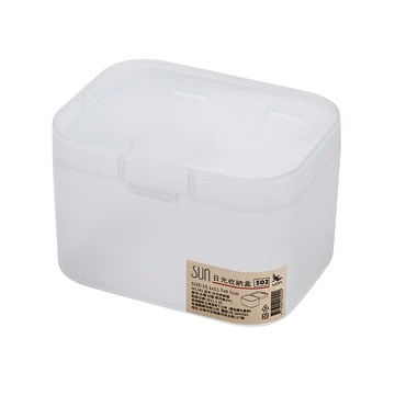 Sun日光 502 日光收納盒  居家收納好幫手  防塵防潮  節省空間  顏色隨機  1個