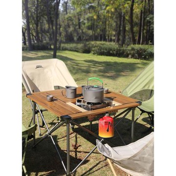 兄弟BRS蛋卷桌IGT爐桌戶外升降折疊野餐桌自駕便攜鋁合金燒烤桌子