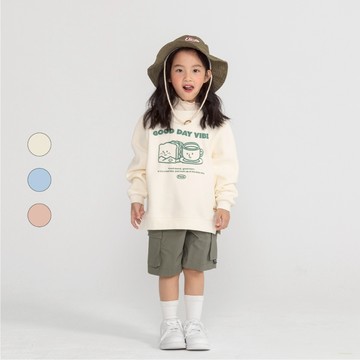 50% Fifty Percent｜五分糖發泡印花刷毛大學TEE【童裝】｜02419111002