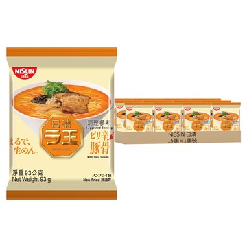 NISSIN 日清 拉王辣豚骨味非油炸速食麵  15個